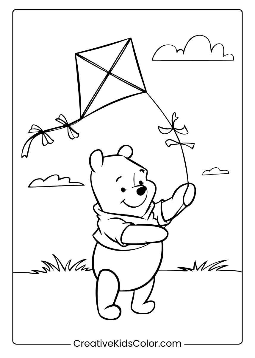 winnie the pooh color sheets