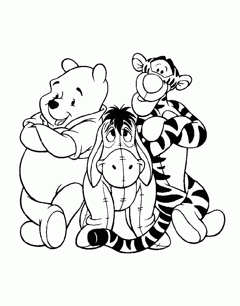 printable winnie pooh coloring pages