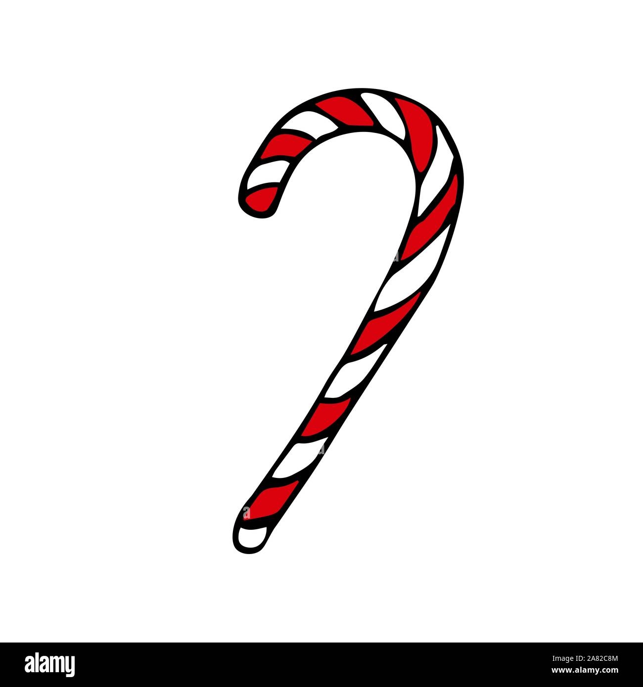 candy cane drawing