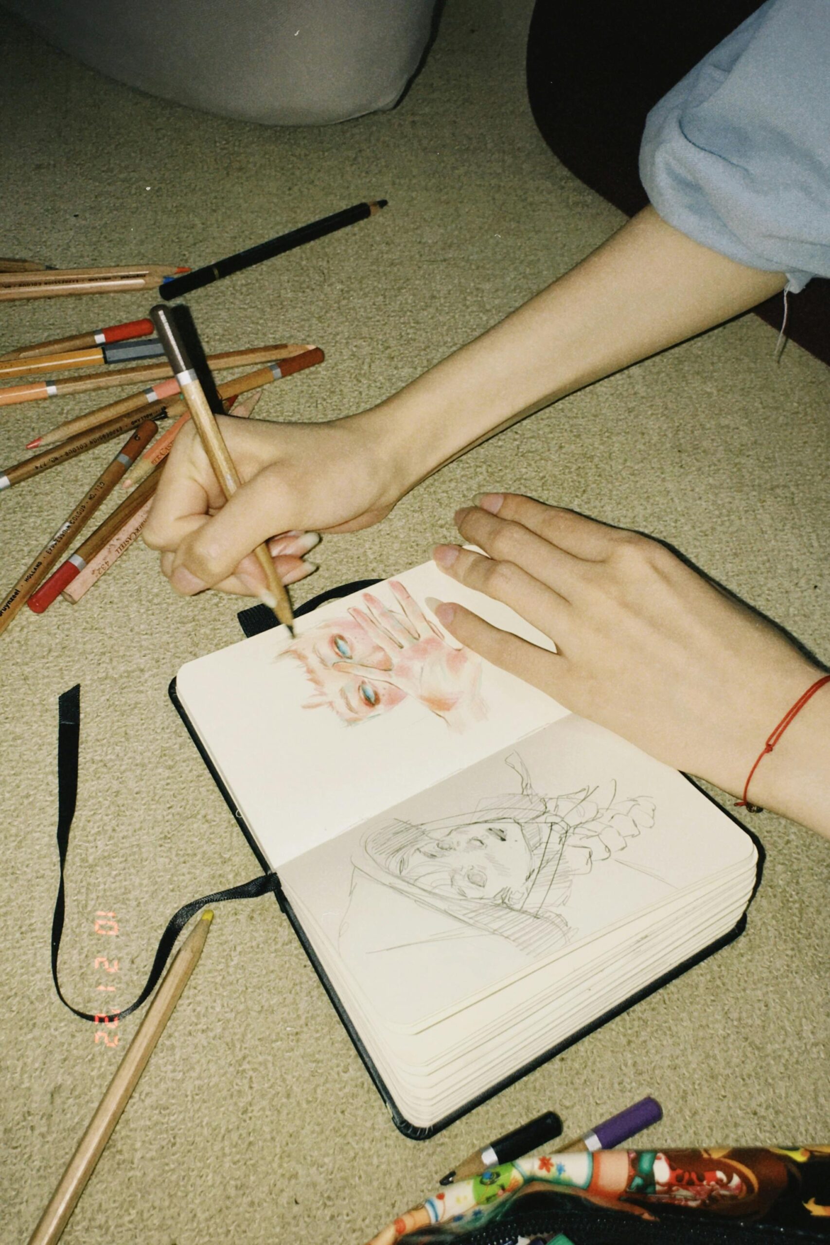 someone drawing