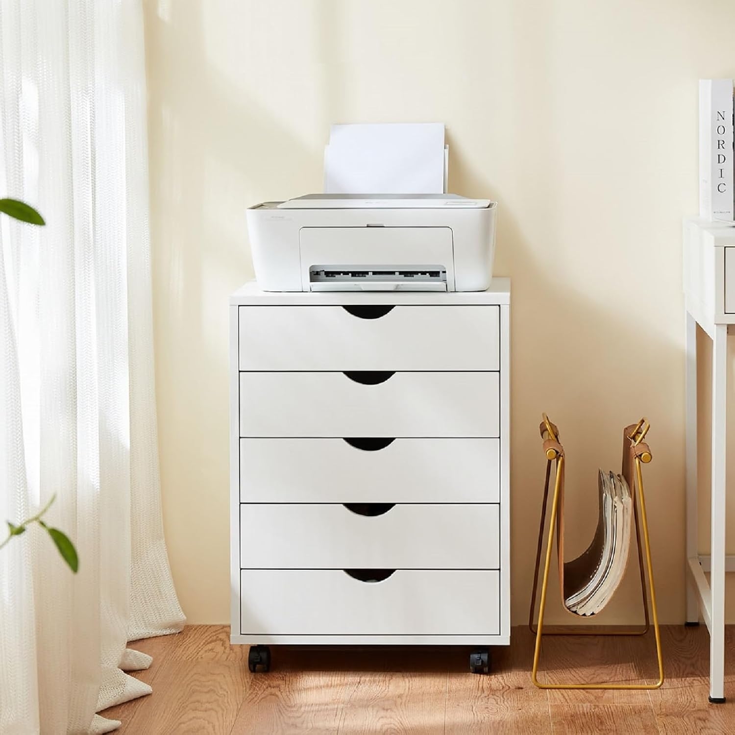 Wooden 5 Drawer Office File Cabinet With Mobile Philippines Ubuy