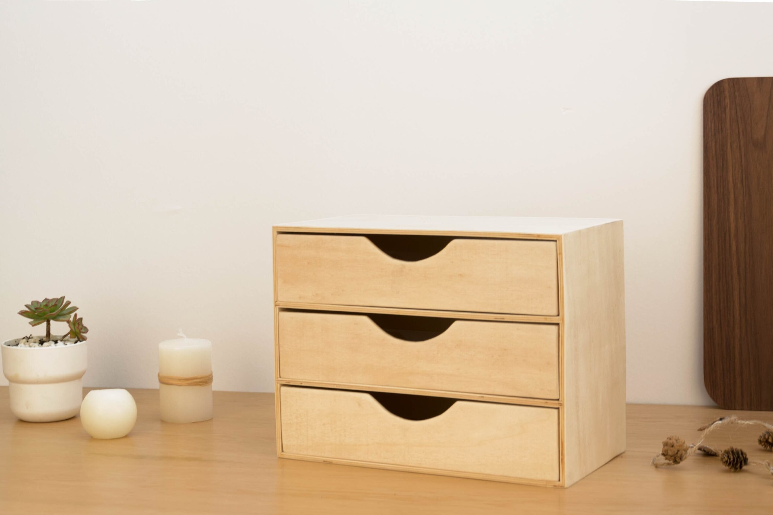 Wooden Desk Organizer With Drawer Desktop Storage Box With Drawer Small Drawers For Desktop 3 Drawer Desktop Organizer Etsy