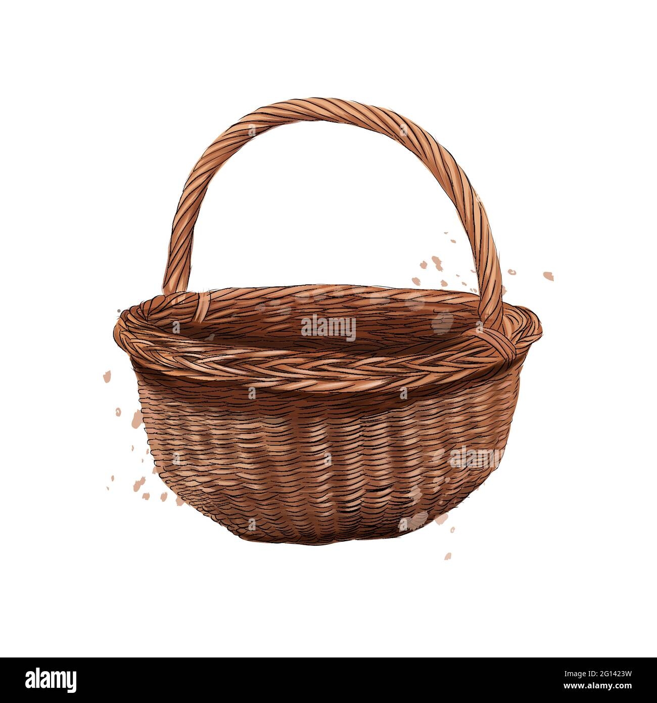 basket drawing
