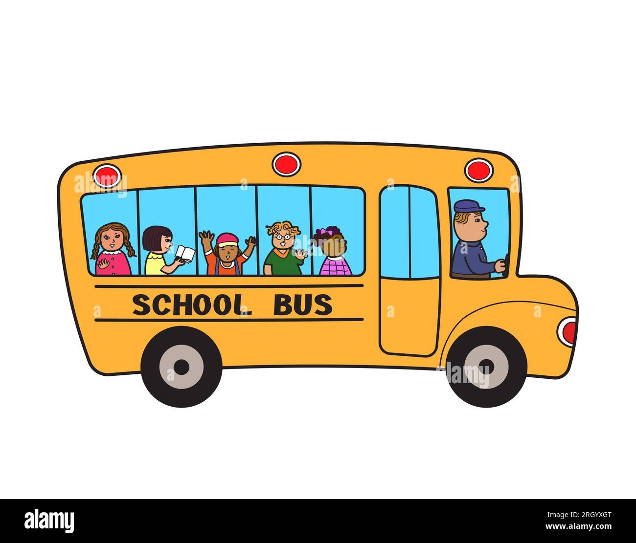 school bus drawing