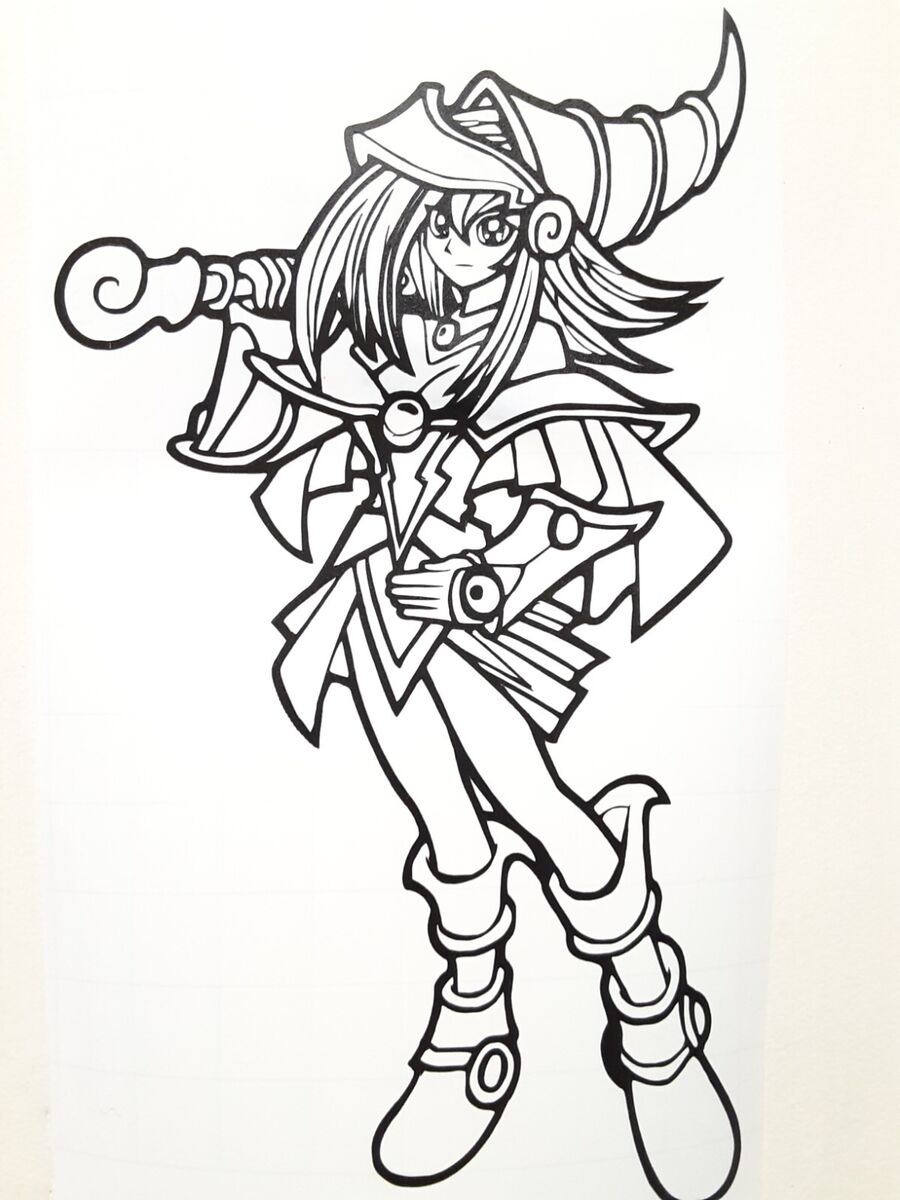 dark magician coloring pages
