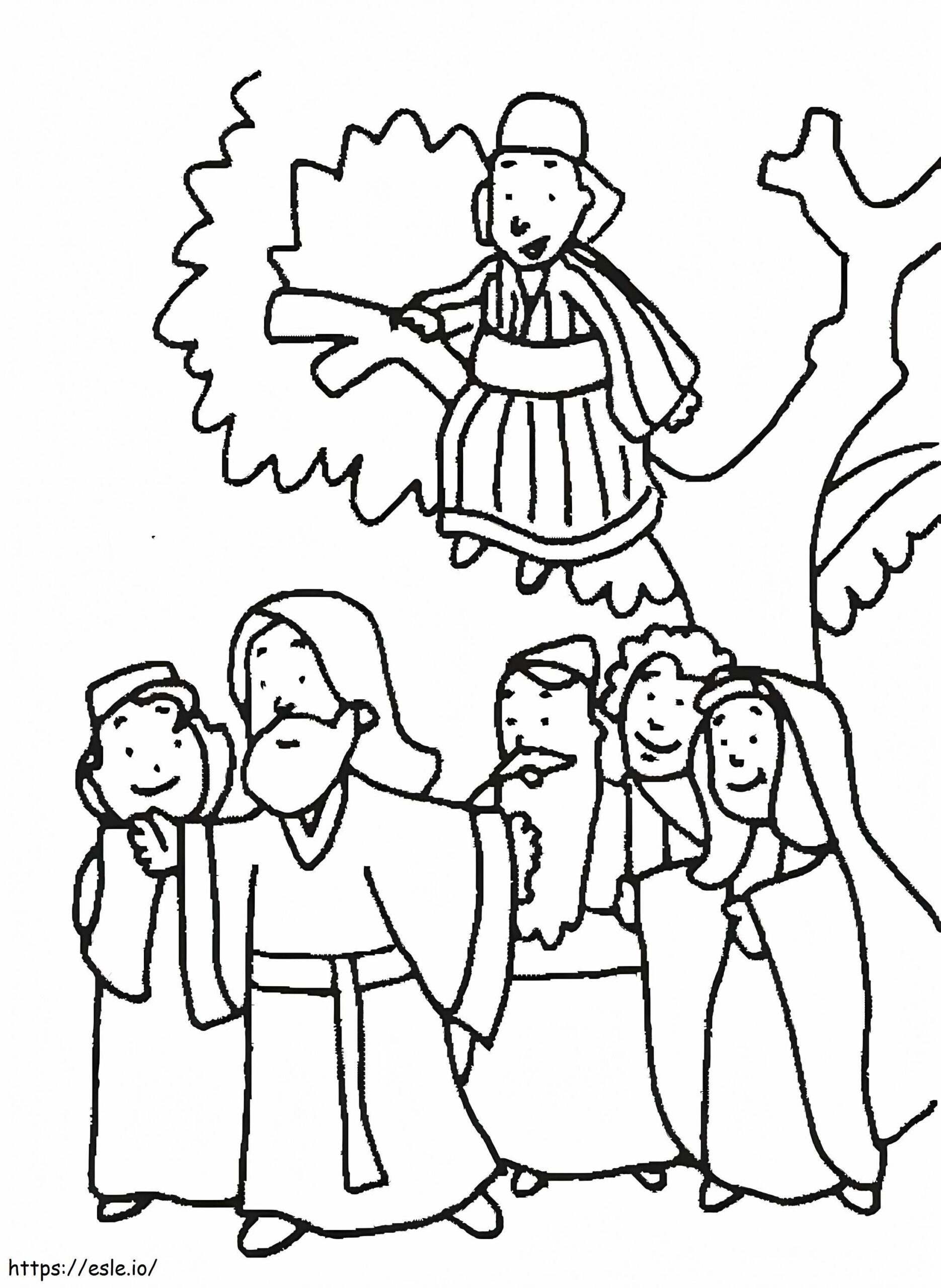 free printable zacchaeus coloring pages