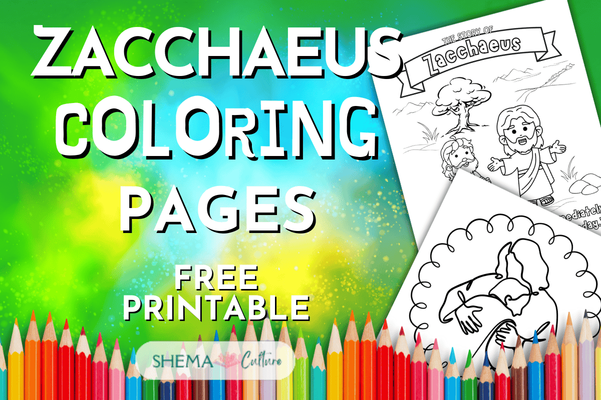 zacchaeus color sheet