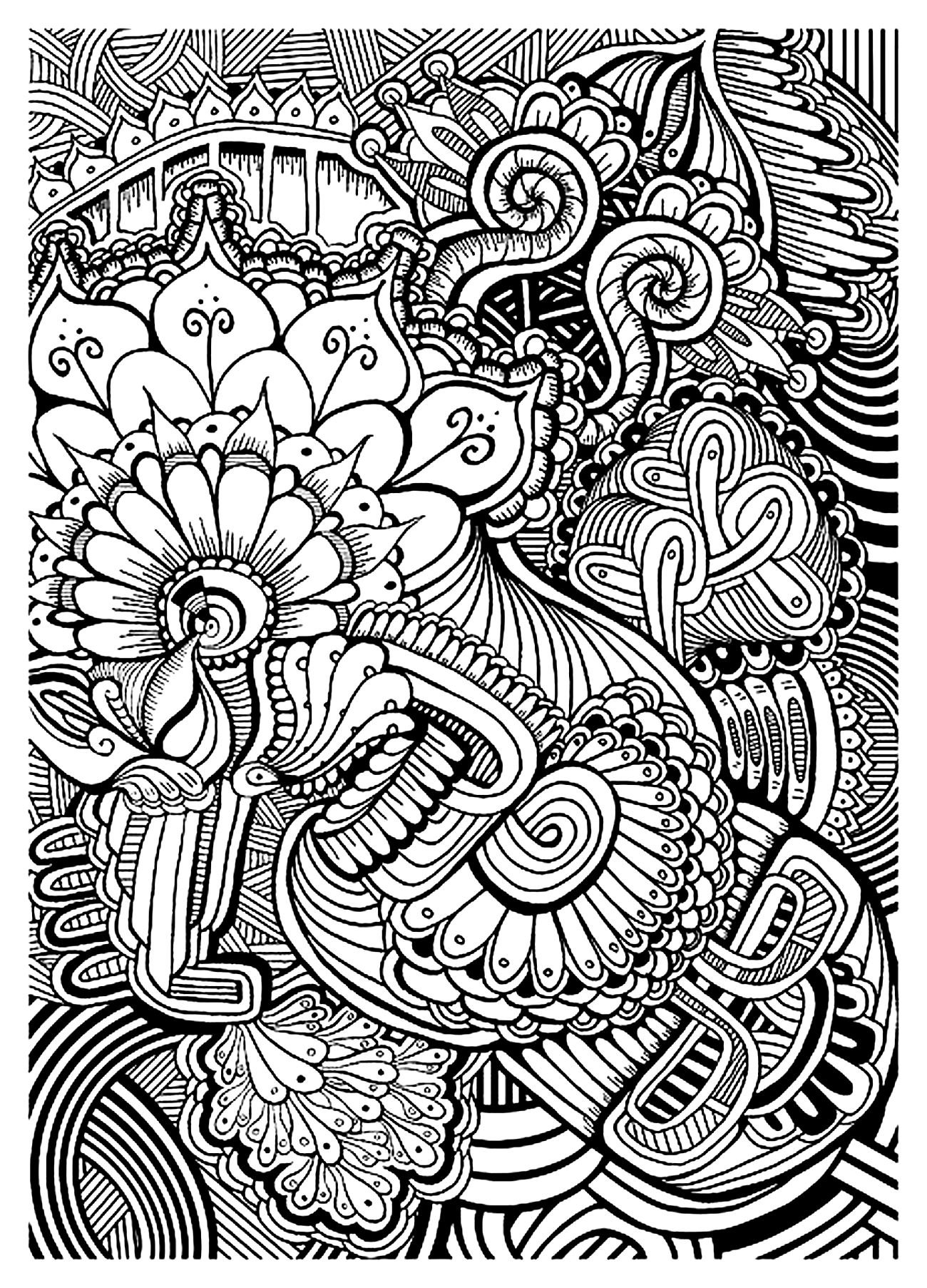 Zen Anti Stress Relax To Print Anti stress Zen Coloring Pages