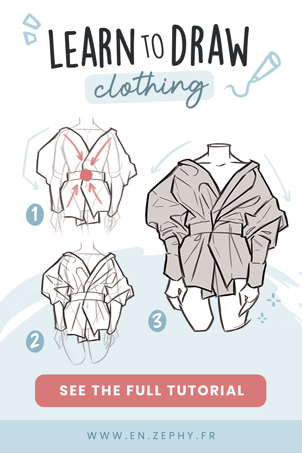 drawing in clothes