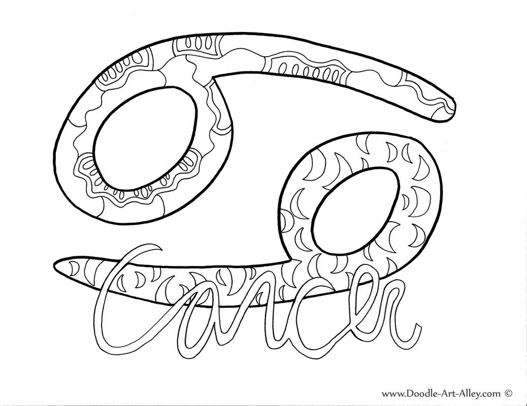 Zodiac Coloring Pages DOODLE ART ALLEY