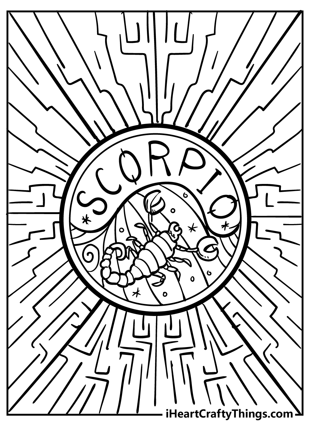 Zodiac Sign Coloring Pages 100 Free Printables 