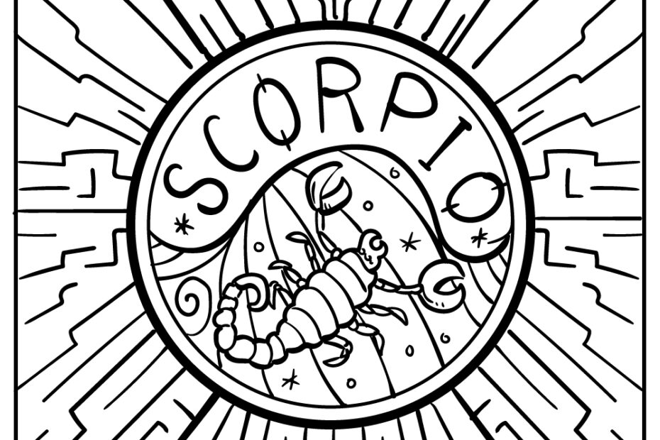 Zodiac Sign Coloring Pages 100 Free Printables